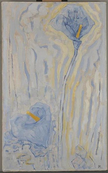 File:Piet Mondriaan - Two arum lilies - 0334322 - Kunstmuseum Den Haag.jpg