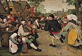 The Peasant Dance (۱۵۶۸), موزه تاریخ هنر وین، وین, oil on oak panel