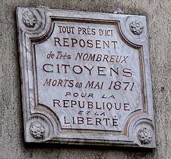 Plaque commémorative – 1bis rue de la Solidarité, Paris 19e