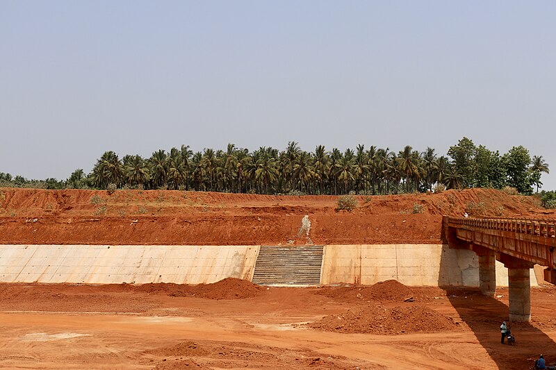 File:Polavaram canal under construction near Eluru (May 2019) 1.jpg