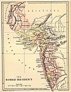 Bombay Presidency in an 1880 map.