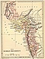 La presidenza di Bombay in una mappa del 1880.