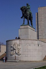 National Monument on Vítkov Hill, the statue of Jan Žižka is the third largest bronze equestrian statue in the world