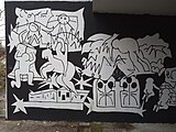 Praha - Modřany, podchod Platónova/Československého exilu, mural