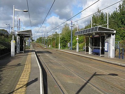 How to get to Priestfield tram stop with public transport- About the place