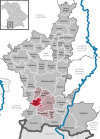 Location of the municipality of Rückholz in the Ostallgäu district