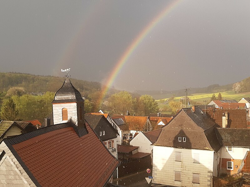 File:Rainbows in April, Ehrenbach.jpg