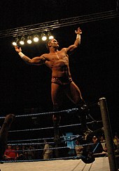 Orton showing off his signature pose in August 2005 Randy Orton 05 pose.jpg
