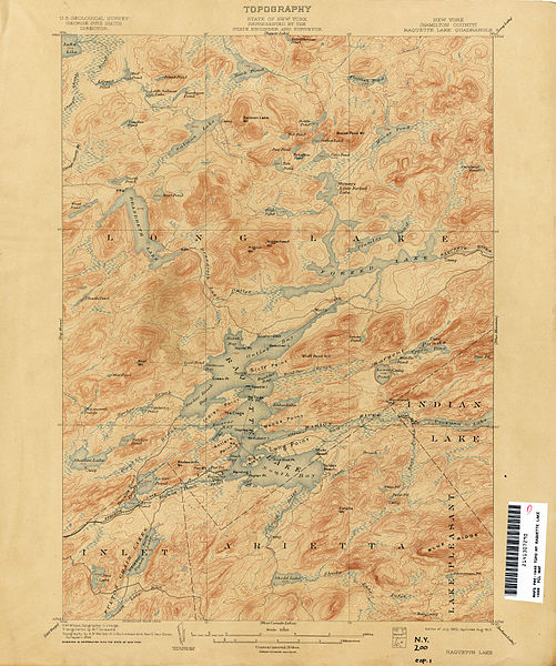 File:Raquette Lake New York USGS topo map 1899.jpg