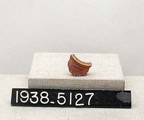 Red Ware Sherd, Yale University Art Gallery, inv. 1938.5127