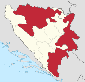 Republika Srpska kartalla