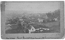 Residential area near by Lake Union in 1883