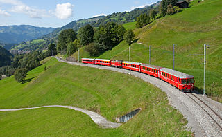 <span class="mw-page-title-main">Landquart–Davos Platz railway line</span> Metre-gauge railway line in Grisons canton, Switzerland