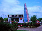 Ride of Steel lift hill (Darien Lake) .JPG