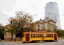 The Metro Streetcar heritage streetcar system River Rail Streetcar, downtown Little Rock, Arkansas (November 2008).jpg