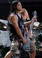 Robert Trujillo bassist of the American heavy metal band Metallica since 2003. He was also a member of crossover thrash band Suicidal Tendencies, funk metal supergroup Infectious Grooves, heavy metal band Black Label Society, and has worked with Jerry Cantrell and Ozzy Osbourne. RobertTrujillo.jpg