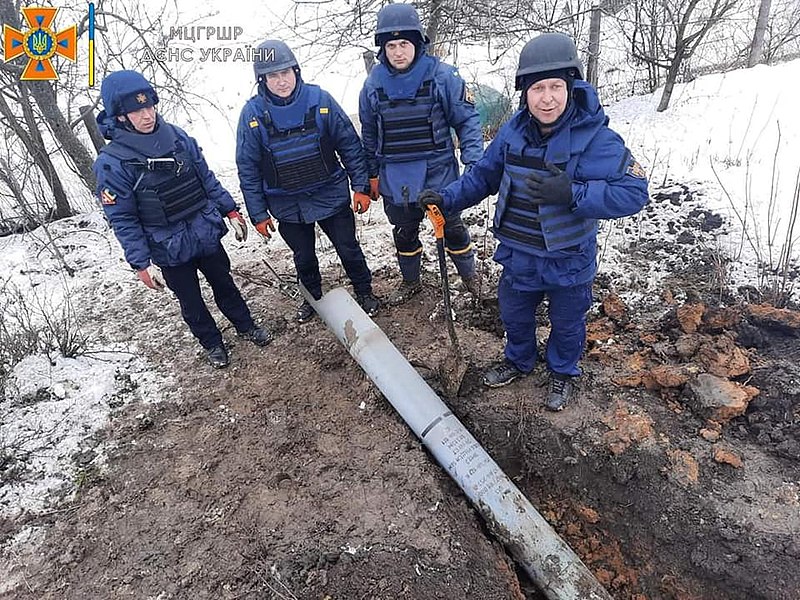 File:Rocket from BM-27 Uragan in Babai, Kharkiv Oblast (2).jpg