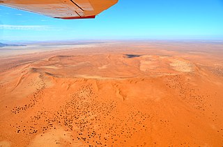 Roter Kamm crater mountain in Namibia