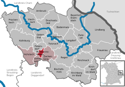 Läget för Ruhmannsfelden i Landkreis Regen