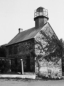 Salmon River Lighthouse, Lake Ontario, Port Ontario vicinity, (Oswego County, New York).jpg