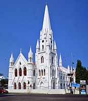 St. Thomas Cathedral Basilica, Chennai over the tomb of Saint Thomas, one of the twelve apostles of Jesus.