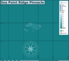 Map of the dive site at Sea Point Ridge Pinnacle