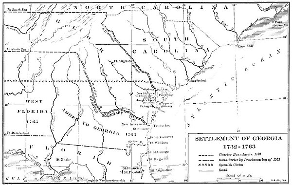 Image: Settlement of Georgia Colony 1732 1763