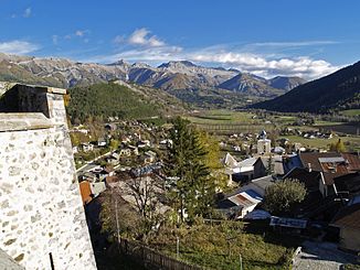 View into the valley of the Blanche near Seyne