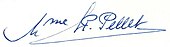 signature de Renée Pellet