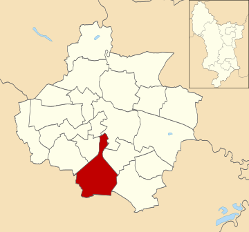 Location of Sinfin ward