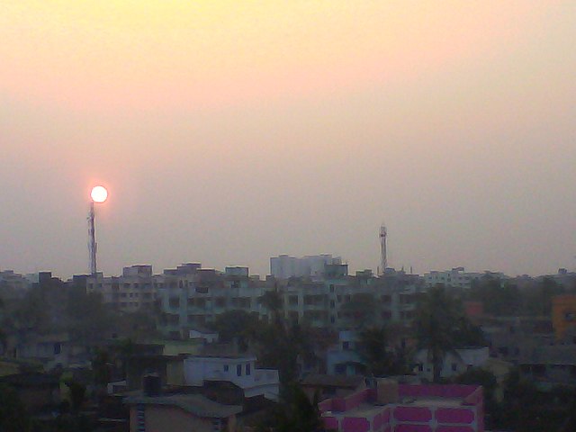 Rishra from the top of a building