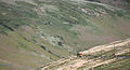 The Snaefell Mountain Railway on the ascent of Snaefell