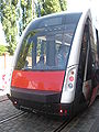 English: Back of the Solaris Tramino. The tram was presented during the 130th anniversary of public transport in Poznań. Polski: Tył Solarisa Tramino. Tramwaj był pokazany podczas obchodów 130-lecia komunikacji miejskiej w Poznaniu.