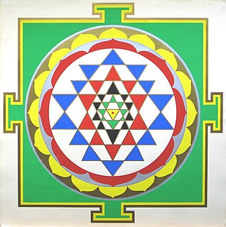 Yantra Mystical diagram in the Tantric traditions of the Indian religions