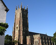 St Andrew's Church from the South West. Lane's Aisle can be seen at the side of the church