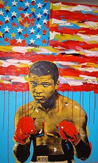 Pop art painting of Muhammad Ali by John Stango StangoAli.jpg