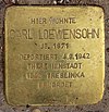 Stolperstein Eisvogelweg 5 (Zehld) Carl Loewensohn.jpg