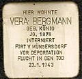 Stolperstein für Vera Bergmann (Gleueler Straße 113)