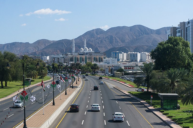 File:Sultan Qaboos Street in Muscat 2019-11-30.jpg