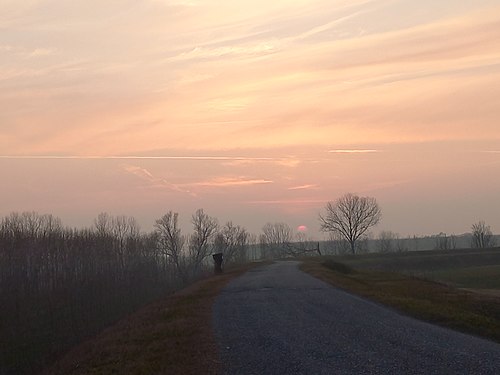 Sunset in Via Torre D'Oglio,Viadana,Mantova