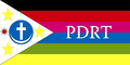 Flagge der Partido Democrática Republica de Timor PDRT.