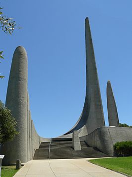 Monument in Paarl, Zuid-Afrika.