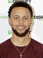 Stephan Curry's #30, retired by Davidson in 2022 TechCrunch Disrupt 2019 (48834853256) (1).jpg