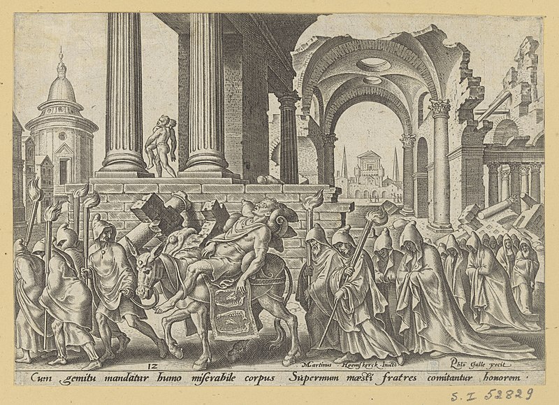 File:The Burial of Samson 1569 print by Maarten van Heemskerck, S.I 52829, Prints Department, Royal Library of Belgium.jpg