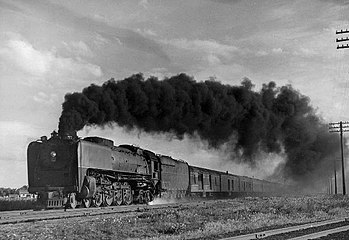 UP 844 hauling the Pony Express in 1949
