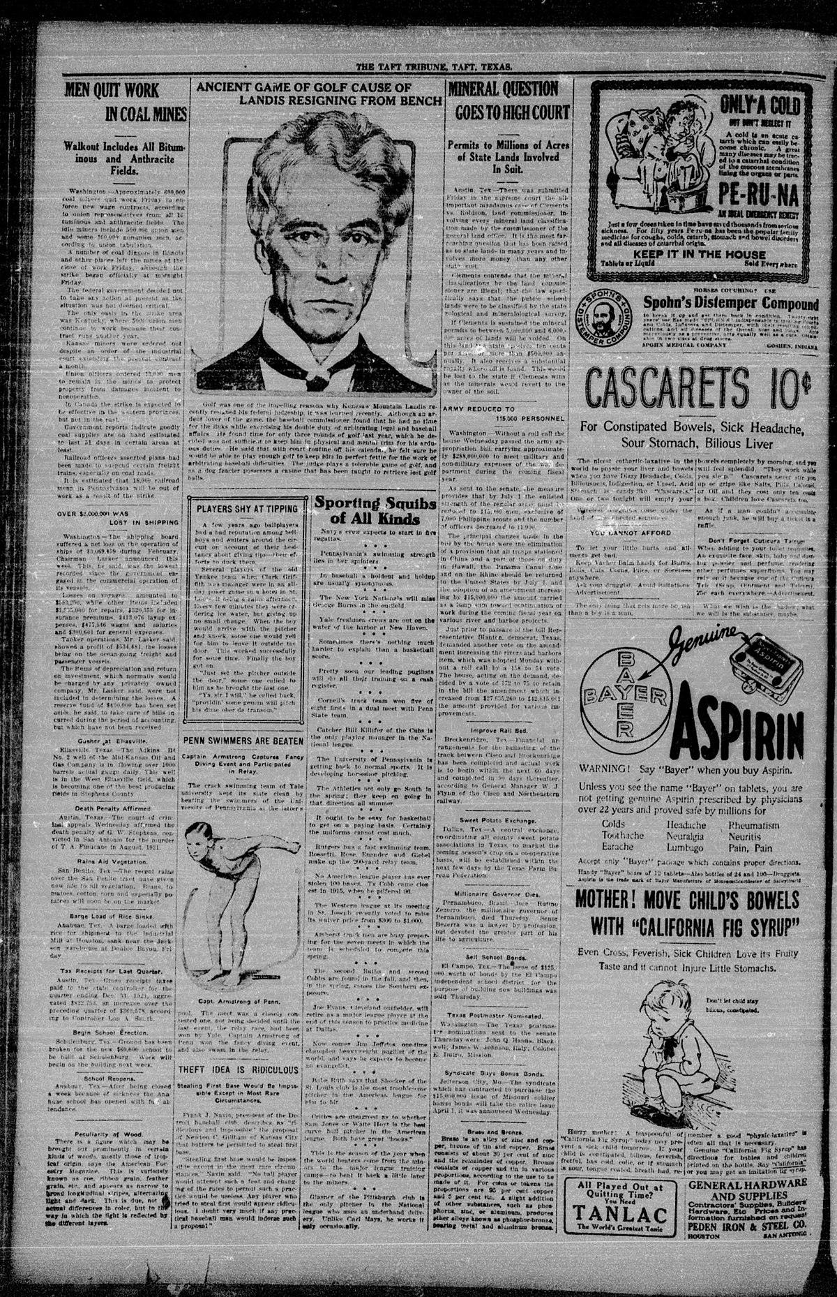 File The Taft Tribune Taft Tex Vol 1 No 49 Ed 1 Thursday April 6 1922 Dpla 3e699f7510e1a7b5ac935cf9e8 Page 2 Jpg Wikimedia Commons