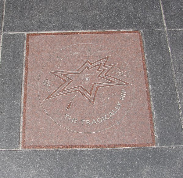 The Tragically Hip's star on Canada's Walk of Fame