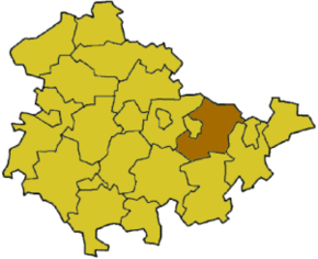Poziția regiunii Saale-Holzland-Kreis