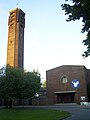 Turm und Schiff der Timotheuskirche