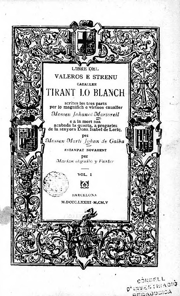 Tirant lo Blanch - Wikipedia